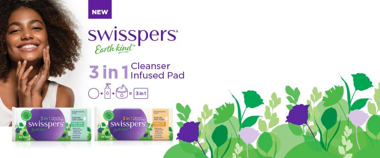 Swisspers 3 in 1 Cleansing Pads